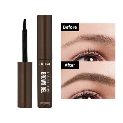 💧Tear-Off Brow Gel – Vattentät, smetar inte, långvarig, skapar naturliga, vilda ögonbryn