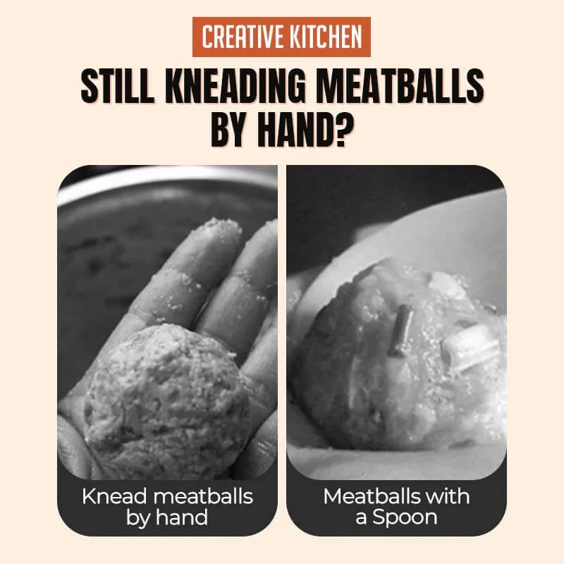 🔥49% RABATT! Trippel köttbullemaskin – Forma 3/4 perfekta köttbullar samtidigt för pasta, soppa och gryta