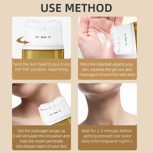 Rollerkräm för uppstramande hals