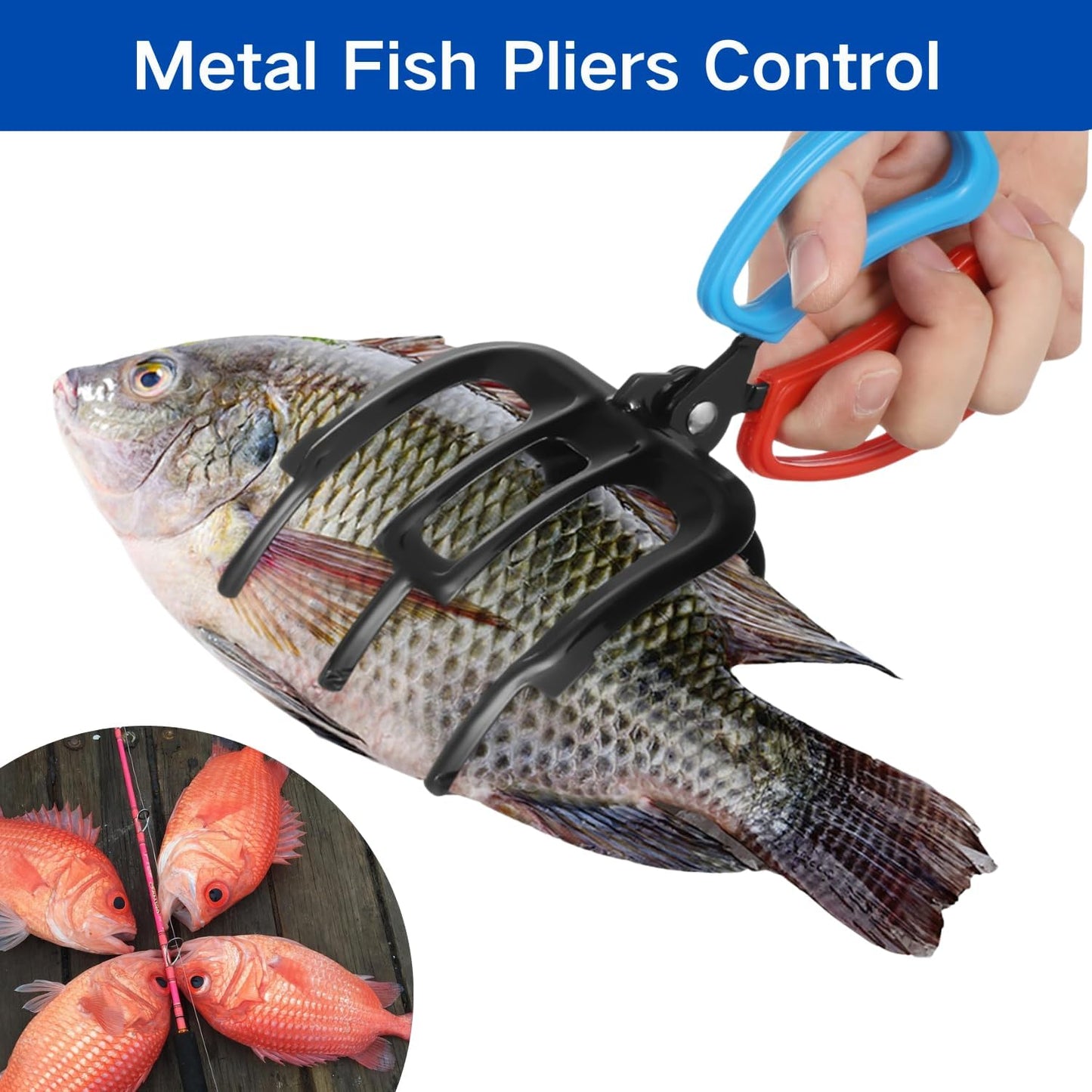 🐟Fiskgripare med klor – fiskgripare med 2 eller 3 klor