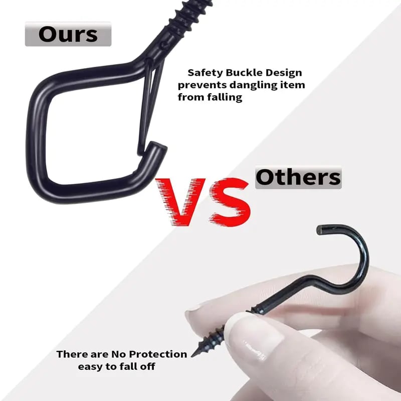 🔥Sista dagen 50% RABATT🔥Vindtät och rostbeständig🔧Säkerhetsskruv Slitstark metallkrok för takkrok