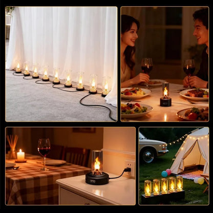 🔥USB-stämningslampa med realistisk flammeffekt