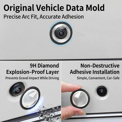 🚗 360° bilkameralinsskydd med fullständig vy