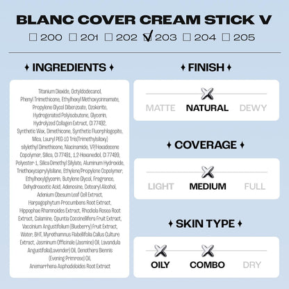 🎁🎉Möt Blanc Cover Stick V - din allt-i-ett skönhetsprodukt!