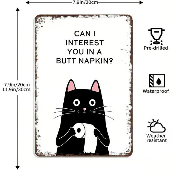 Vintage svartvit katt och höglandsboskap som väggkonst