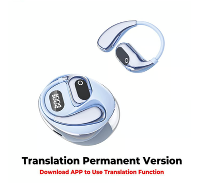 MS190 Översättningshörlurar, Stöder realtidsöversättning på 156 språk med app, Bluetooth 5.3-hörlura