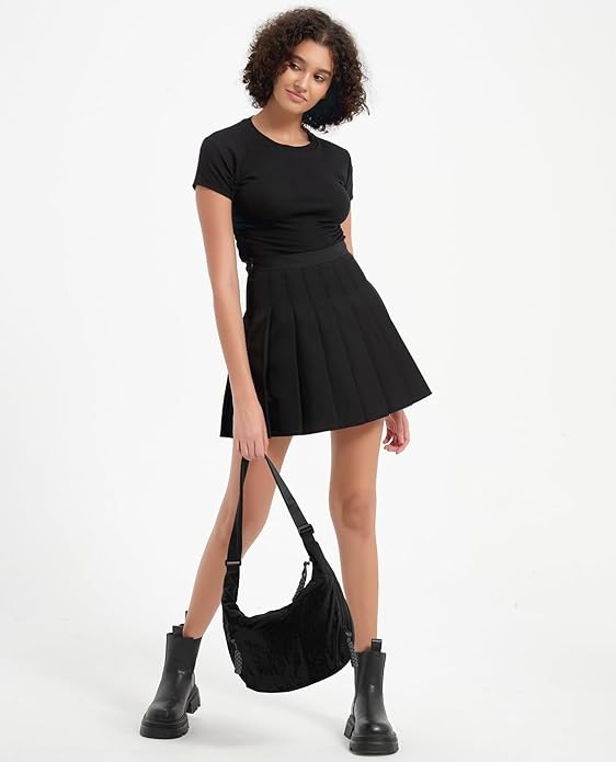 🔥🔥Fashionabel axelremsväska i nylon i enfärgad modell🔥