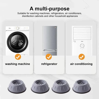 Vibrationsdämpande fötter till tvättmaskin