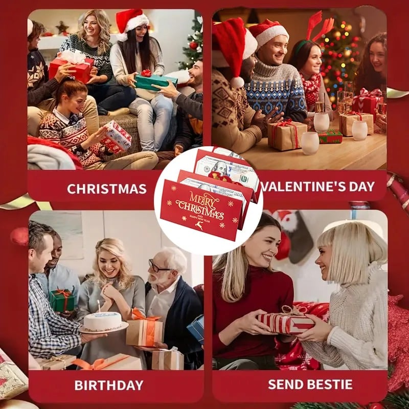 🎅Försäljning inför julen – 49 % rabatt🎁 Kreativ, vikbar julkuvert att göra själv🔥