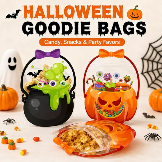 🎃 Halloween-godispåsar – 12/24/36/48/60 st godispåsar 👻🧡
