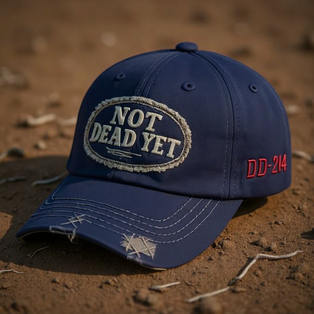 NOT DEAD YET - Vintage tvättad basebollkeps