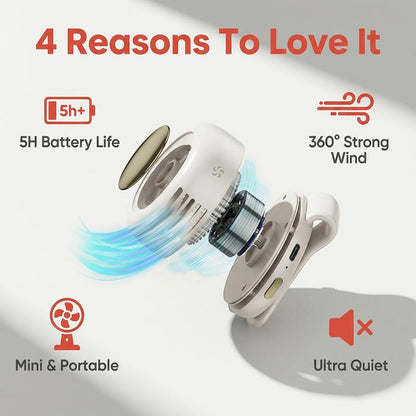 🧣💨50% RABATT! Bladlös fläkt – Ultralätt och 1,5 timmars snabbladdning ⚡🌀