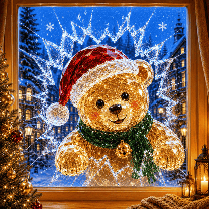 🔥HETEREA 49% RABATT✨🎄Kristalljuldekal för inbrott i fönstret — 3D-fönsterdekoration av krossat glas