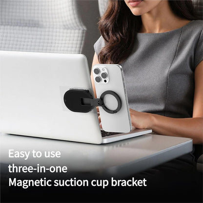 🔥 3-i-1 sugande magnetisk telefonhållare