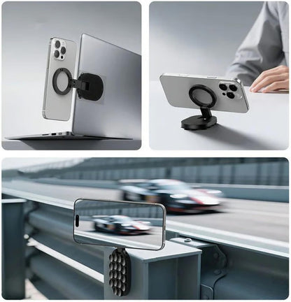 🔥 3-i-1 sugande magnetisk telefonhållare