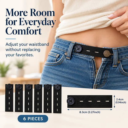 👖 Elastiska knappar i midjan – Justerbar komfort