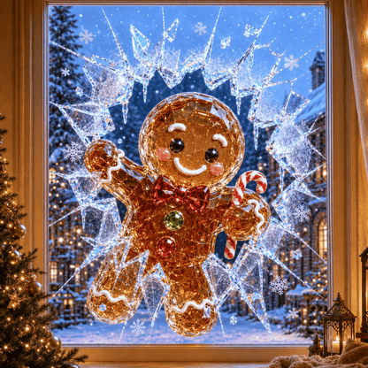 🔥HETEREA 49% RABATT✨🎄Kristalljuldekal för inbrott i fönstret — 3D-fönsterdekoration av krossat glas
