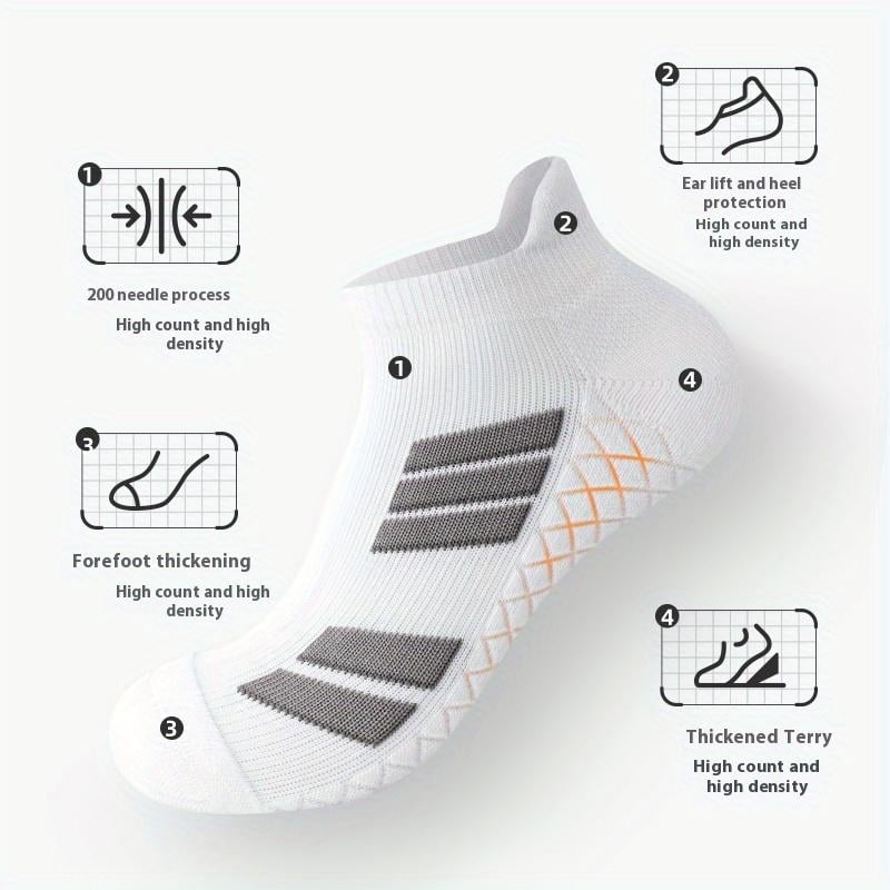 🧦 Andningsbara sportstrumpor - halkfria, ingen anledning att oroa sig för fotlukt