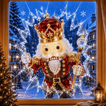 🔥HETEREA 49% RABATT✨🎄Kristalljuldekal för inbrott i fönstret — 3D-fönsterdekoration av krossat glas