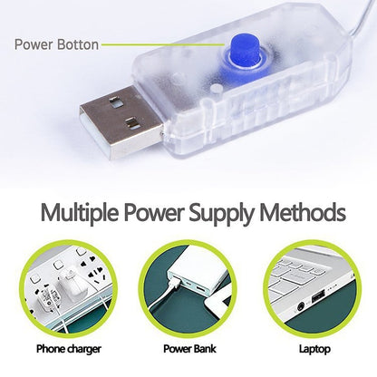 🎁Drömlika USB-ljusslingor | Lyser upp den varma atmosfären av gåvor och liv