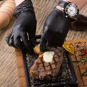 Nitrilhandskar, 100/50-pack - Svarta engångshandskar | Tjocka & Skyddande