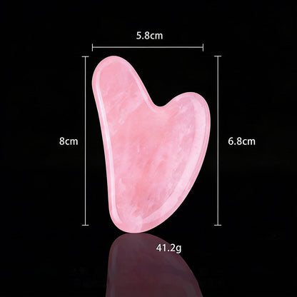 🔥Köp 1 få 1 gratis💖Gua Sha-massager i naturkristall i hjärtform – Gua Sha-verktyg för hela kroppen, för ansikte, hals och kropp