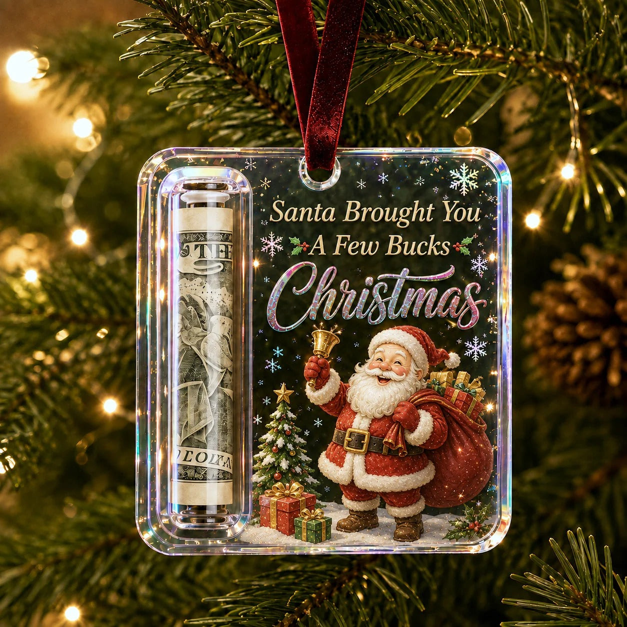💵🎄 Julklappshängare – Förvandla pengar till en julöverraskning