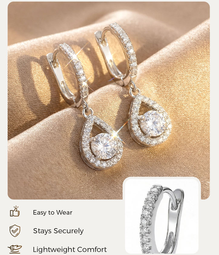 ✨Eleganta droppformade örhängen