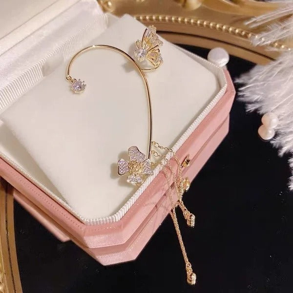 ✨🦋 Fjärilsörhängen med zirkon