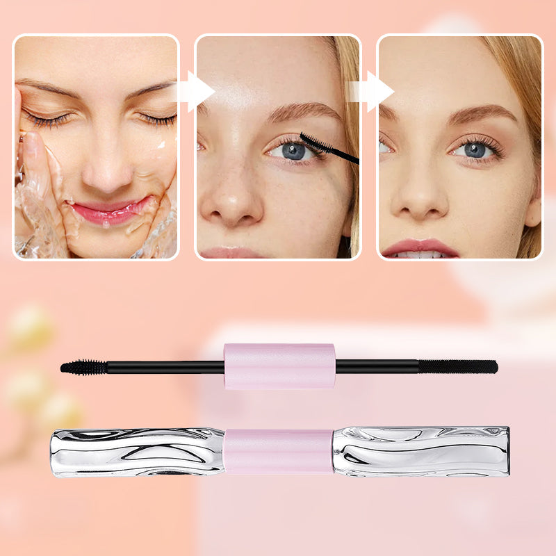 💄KÖP 1 FÅ 1 GRATIS! ⚡ 2-i-1 Långvarig Volumgivande och Böjande Mascara – Kladdfri, Mild, Multifunktionell ✨
