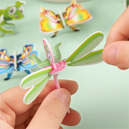 🧩Pedagogiskt 3D-pussel med tecknade figurer – 57 bitar som passar ihop med färgglada karaktärer för kreativt lärande 🎨