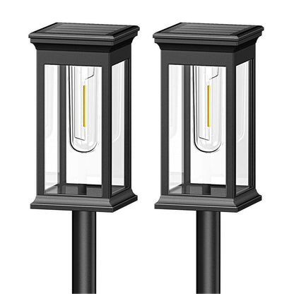 🌞 Soldriven trädgårdslampa med glödtrådsutseende - Vattentät och perfekt för gångvägar och gräsmatto