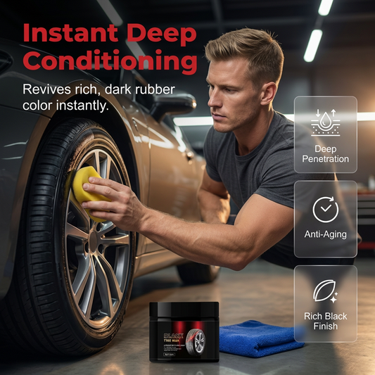 🚗Däckglans och vaxkit för direkt däckskydd👍✨