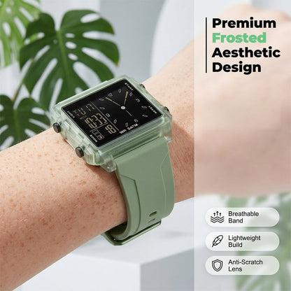 ⌚ 50% RABATT NU! 💧 Transparent digitalklocka – 50M vattentät, självlysande display och hybridtid – stil möter funktion ✨