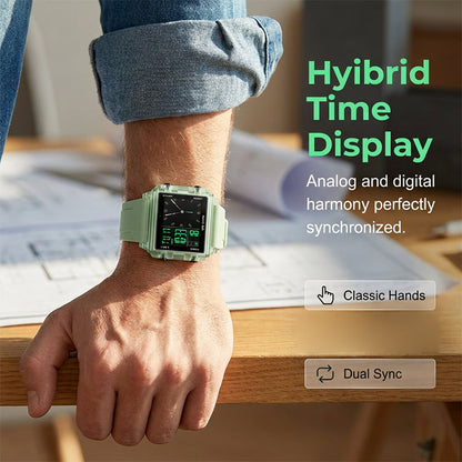 ⌚ 50% RABATT NU! 💧 Transparent digitalklocka – 50M vattentät, självlysande display och hybridtid – stil möter funktion ✨