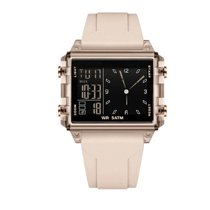 ⌚ 50% RABATT NU! 💧 Transparent digitalklocka – 50M vattentät, självlysande display och hybridtid – stil möter funktion ✨
