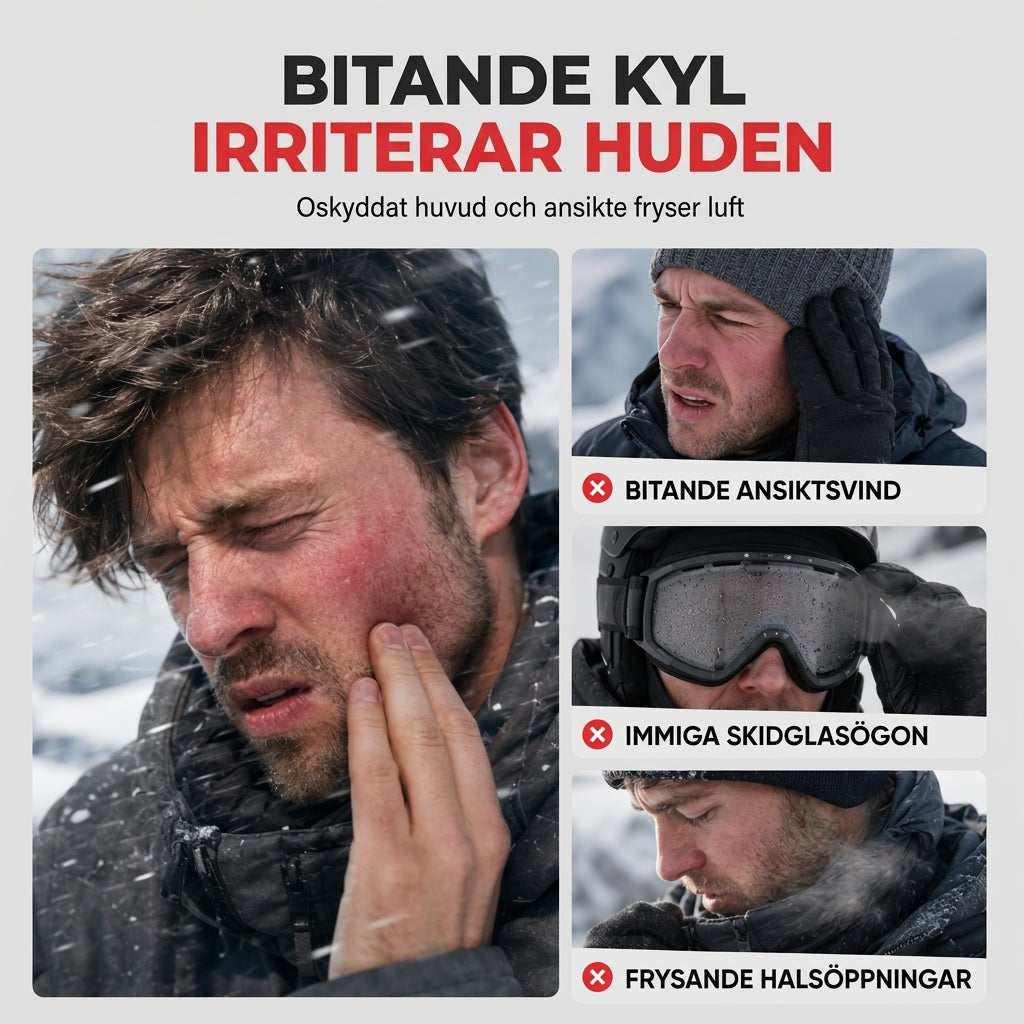 ❄️ Vintertermos med ansiktsmask – Vindtät fleecebalaklava för utomhusaktiviteter