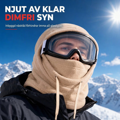 ❄️ Vintertermos med ansiktsmask – Vindtät fleecebalaklava för utomhusaktiviteter