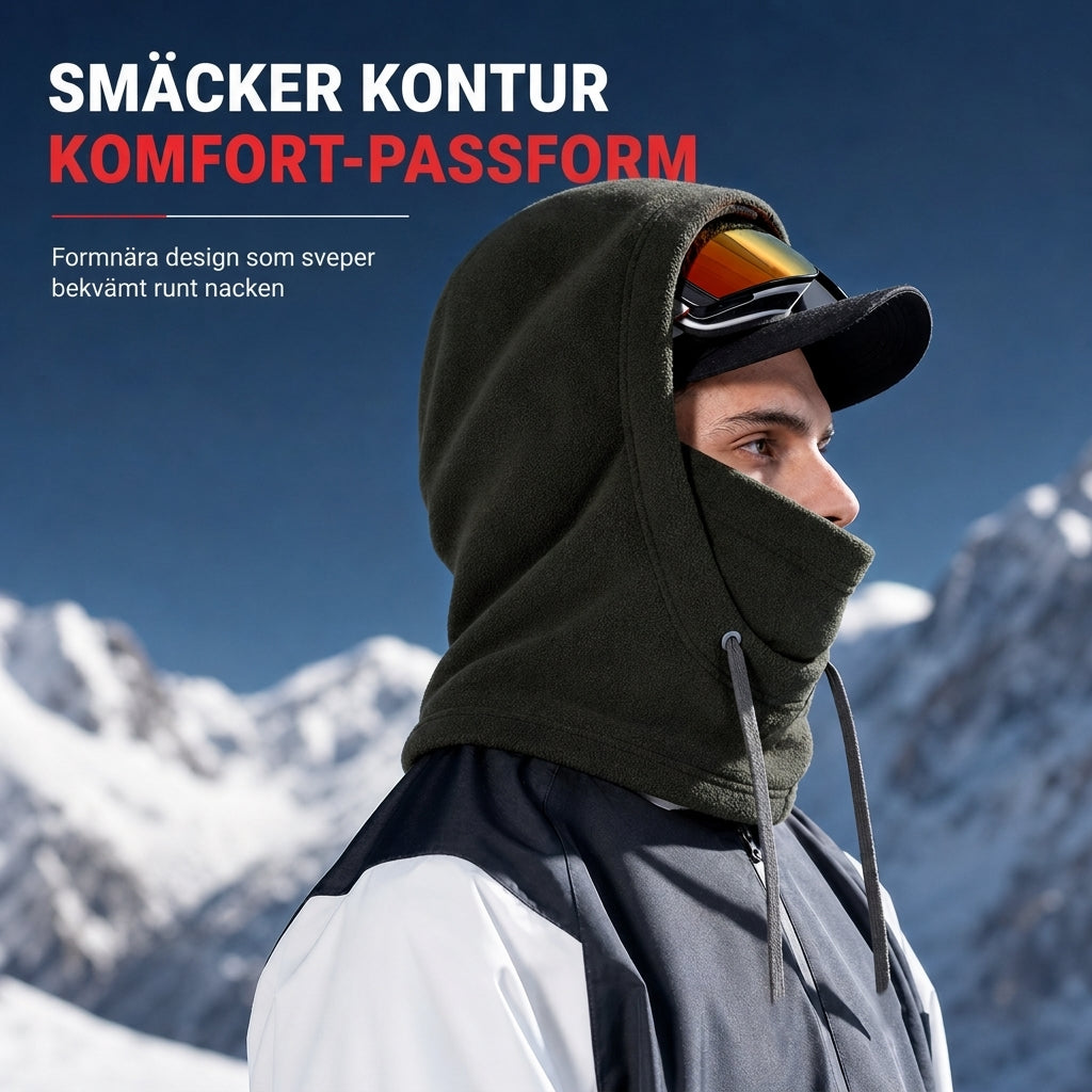 ❄️ Vintertermos med ansiktsmask – Vindtät fleecebalaklava för utomhusaktiviteter
