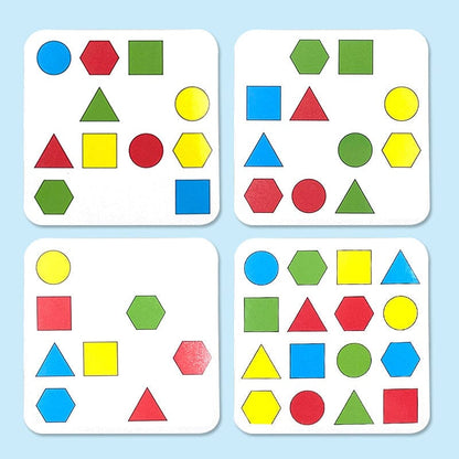Familjefestspel - Spel för att matcha former