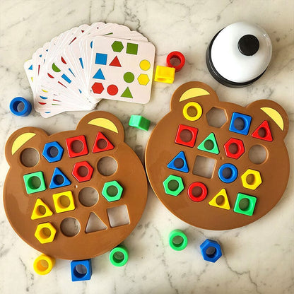 Familjefestspel - Spel för att matcha former