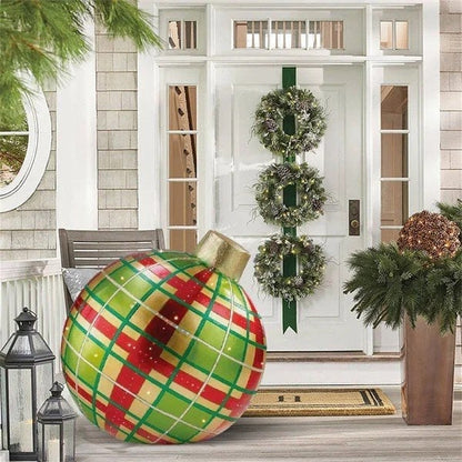 🎄Tidig julrea 49% RABATT-Utomhus jul PVC uppblåsbar dekorerad boll