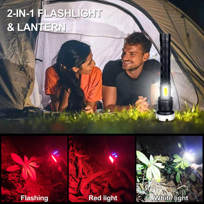 LED Uppladdningsbar Tactical Laser Ficklampa Hög Lumens