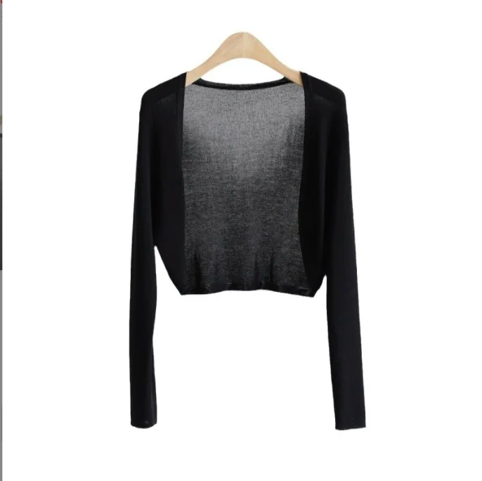 Sunshine Cardigan Stickad Cardigan Women's tunn is siden sjal luftkonditionering Skjorta