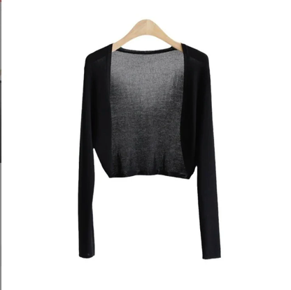 Sunshine Cardigan Stickad Cardigan Women's tunn is siden sjal luftkonditionering Skjorta