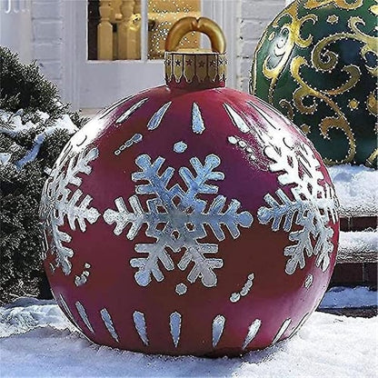 🎄Tidig julrea 49% RABATT-Utomhus jul PVC uppblåsbar dekorerad boll
