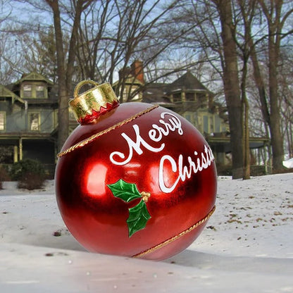 🎄Tidig julrea 49% RABATT-Utomhus jul PVC uppblåsbar dekorerad boll