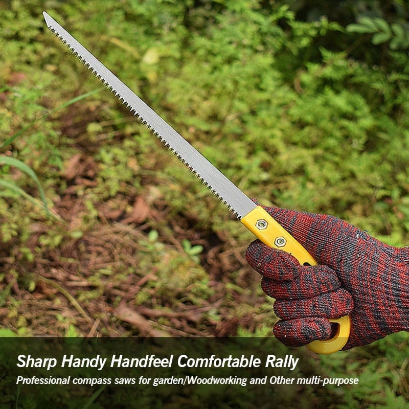 Portable hand saw for outdoor use