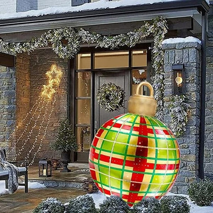🎄Tidig julrea 49% RABATT-Utomhus jul PVC uppblåsbar dekorerad boll
