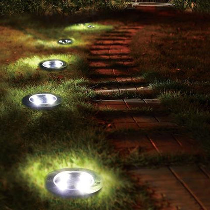 Soldriven LED gångvägsljus